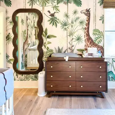 Secured furniture in a nursery