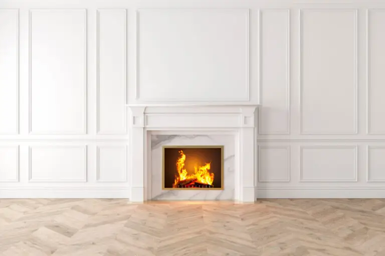 Fireplace safety without a hearth gate.