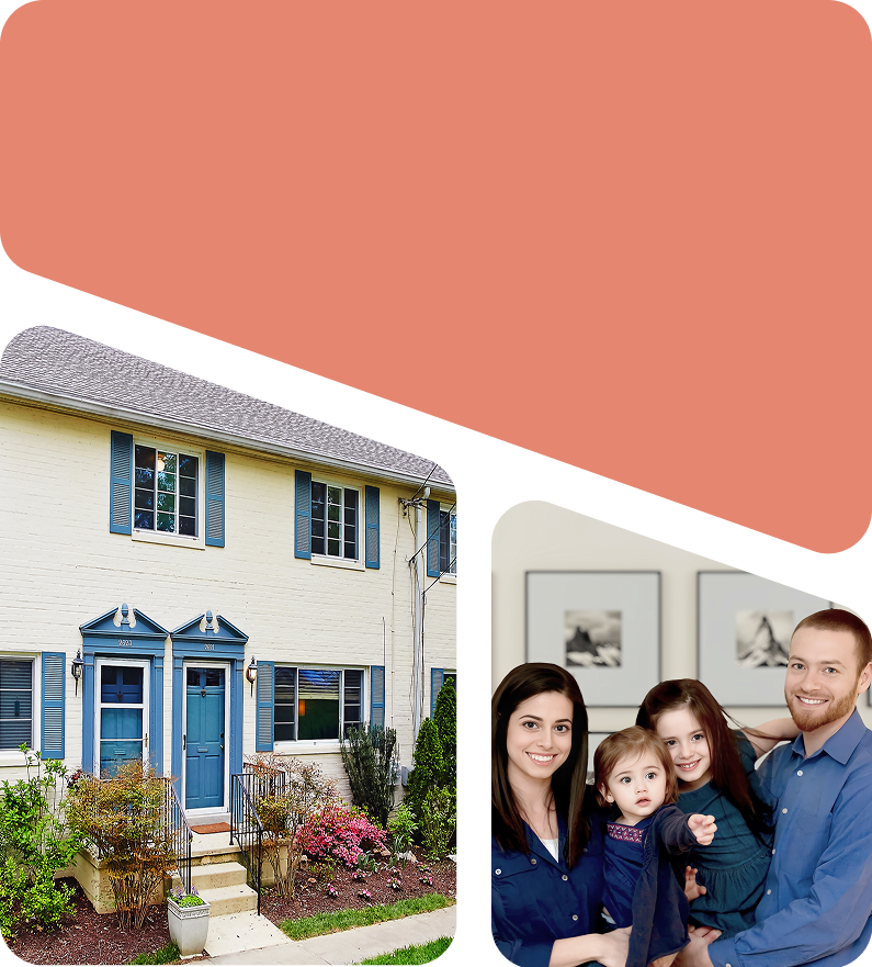 Brick townhome & alisa, her husband and 2 young daughters